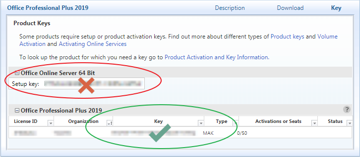 install office 2019 with product key